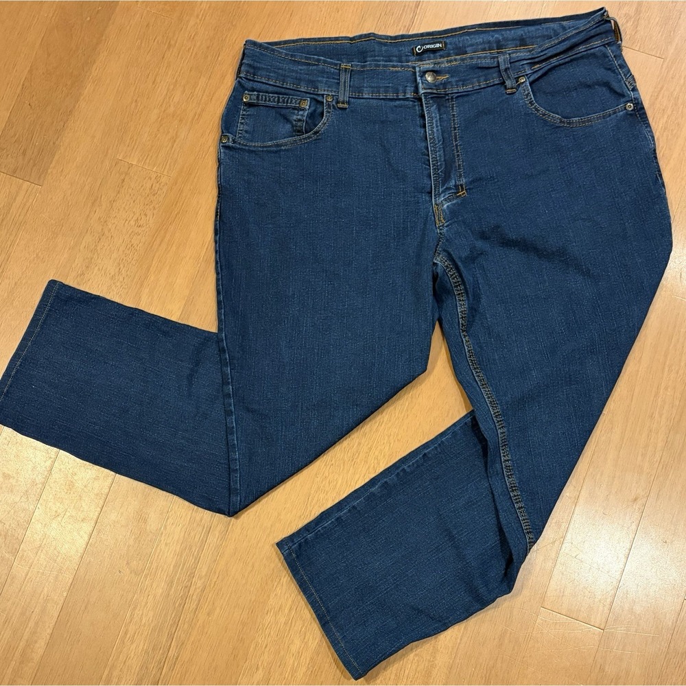 Origin Maine Delta 68 Jeans Mens Tapered 40x28 Medium Wash Denim D68 USA 🇺🇸